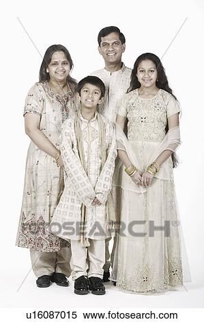 Portrait of parents standing with their son and daughter View Large Photo Image Stock Photography - Portrait of parents standing with their son and daughter. Fotosearch