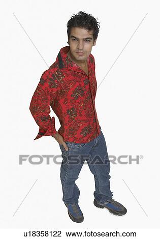 Portrait of a young man posing View Large Photo Image Stock Image - Portrait of a young man posing. Fotosearch
