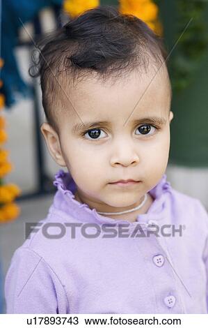 Stock Image - Portrait of a girl. Fotosearch