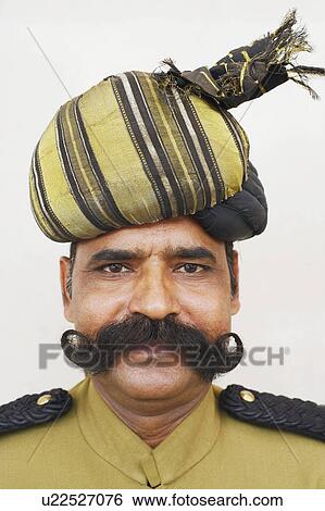 Stock Photograph - Portrait of a security guard. Fotosearch