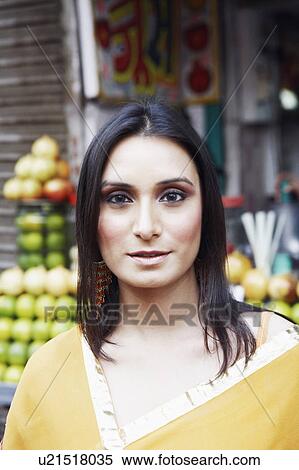 Stock Photography - Portrait of a young woman. Fotosearch