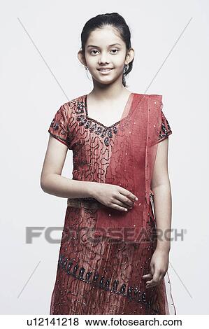 Portrait of a girl smiling View Large Photo Image Stock Photo - Portrait of a girl smiling. Fotosearch