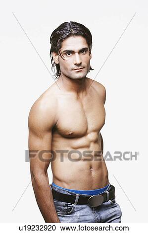 Stock Image - Portrait of a young man. Fotosearch