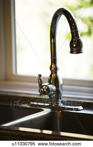 Detail of Kitchen Faucet View Large Photo Image Stock Photography - Detail of Kitchen Faucet. Fotosearch