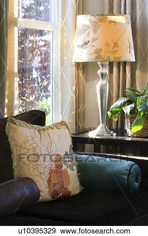 Stock Photo - Cozy Sofa and Pillows. Fotosearch