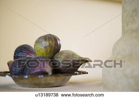 Decorative Bowl of Figs in Home View Large Photo Image Stock Photo - Decorative Bowl of Figs in Home. Fotosearch