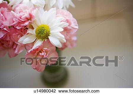 Stock Image - Detail of flowers in vase.. Fotosearch