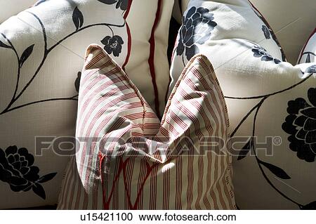 Plush Pillows on Sofa View Large Photo Image Stock Image - Plush Pillows on Sofa. Fotosearch