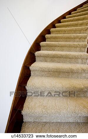 Detail of curved staircase View Large Photo Image Stock Image - Detail of curved staircase. Fotosearch