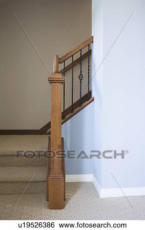 Stock Photograph - Detail of staircase and banister. Fotosearch
