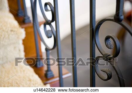 Detail of wrought iron work. View Large Photo Image Stock Photo - Detail of wrought iron work.. Fotosearch