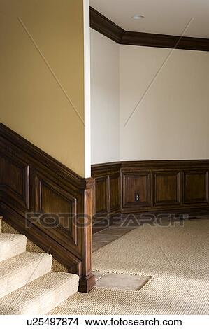 Picture - Sunken Living Room with Wains Coating. Fotosearch