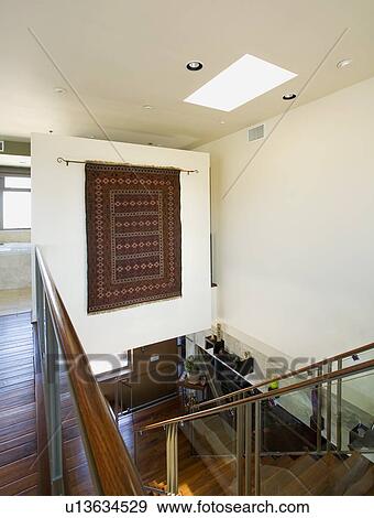 View looking down staircase. View Large Photo Image Stock Photo - View looking down staircase.. Fotosearch