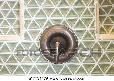 Bronze shower faucer, close up View Large Photo Image Stock Photo - Bronze shower faucer, close up. Fotosearch