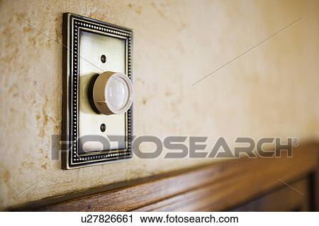 Stock Image - Detail of dimmer switch.. Fotosearch