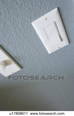 Detail of light switch (high angle) View Large Photo Image Stock Image - Detail of light switch (high angle). Fotosearch