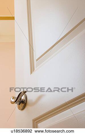 Stock Image - Open Door Handle. Fotosearch