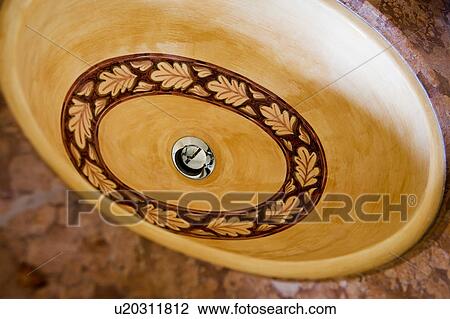 Stock Image - Spanish Style Sink. Fotosearch