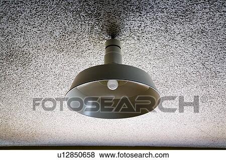 White Janitorial Light Fixture in Ceiling View Large Photo Image Stock Photo - White Janitorial Light Fixture in Ceiling. Fotosearch