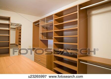 Empty Walk In Closet View Large Photo Image Stock Photo - Empty Walk In Closet. Fotosearch