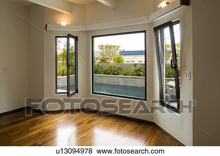 Interior View of Bay WIndows View Large Photo Image Stock Photo - Interior View of Bay WIndows. Fotosearch
