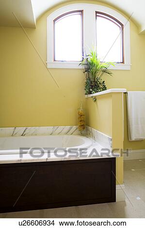 Marble Jacuzzi in Contemporary Bathroom View Large Photo Image Picture - Marble Jacuzzi in Contemporary Bathroom. Fotosearch