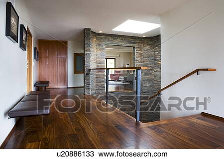 Stock Image - Modern House with Hardwood Floors. Fotosearch