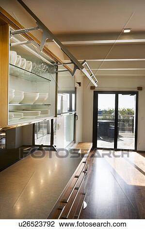 Stock Image - Modern Kitchen Cupboards. Fotosearch