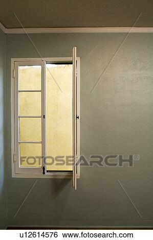 Stock Photograph - Open Window in Empty Room. Fotosearch