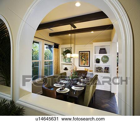 Interior of a traditional dining room View Large Photo Image Stock Image - Interior of a traditional dining room. Fotosearch