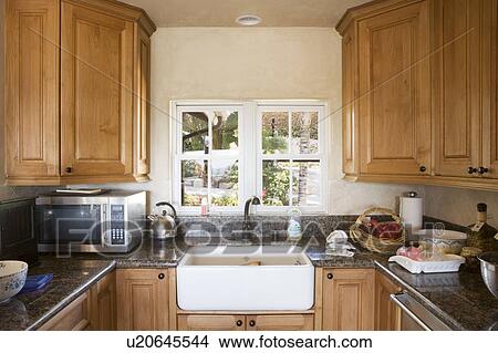 Picture - Interior of a traditional kitchen. Fotosearch
