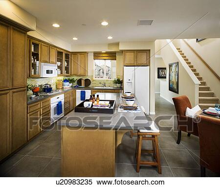 Stock Photography - Interior of contemporary kitchen. Fotosearch
