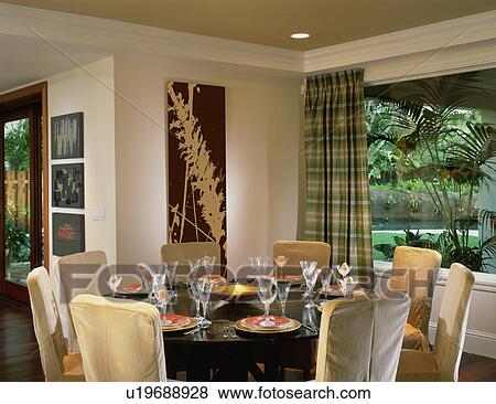 Contemporary dining room View Large Photo Image Stock Photo - Contemporary dining room. Fotosearch