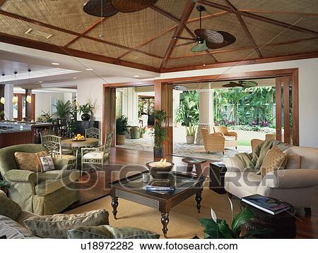Contemporary Living Room in Coastal Home View Large Photo Image Stock Image - Contemporary Living Room in Coastal Home. Fotosearch