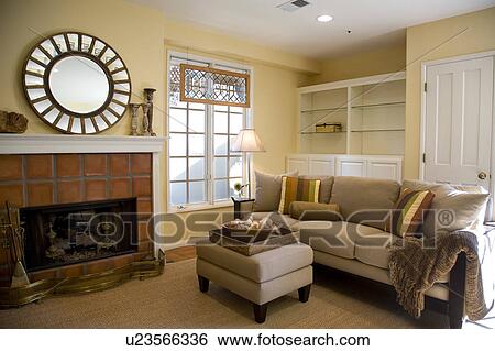 Stock Images Of Contemporary Sofa In Spanish Style Living Room Contemporary Sofa In Spanish Style Living Room
