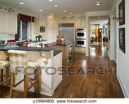 Stock Photography - Nautical Themed Kitchen. Fotosearch