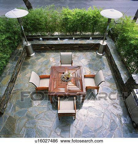 View of Backyard Patio View Large Photo Image Stock Photograph - View of Backyard Patio. Fotosearch