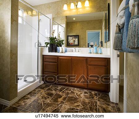 Stock Photography - Interior of contemporary bathroom. Fotosearch