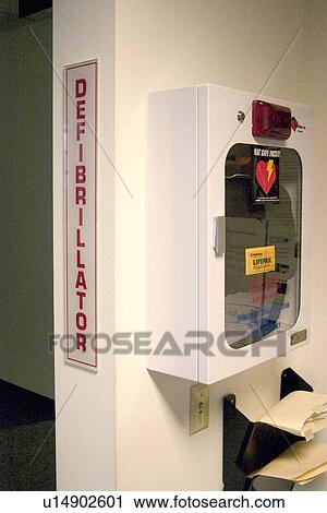 Defibrillator located in the clubhouse Plainfield Illinois USA View Large Photo Image Stock Image - Defibrillator located in the clubhouse Plainfield Illinois USA. Fotosearch