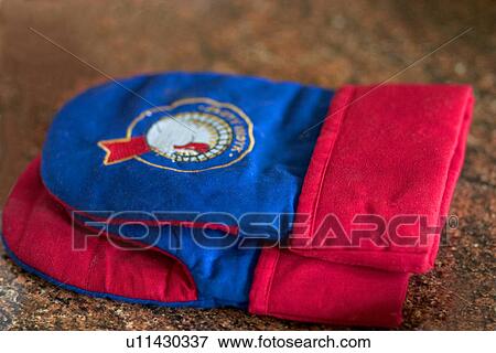 Stock Photo - Hot pad holders in kitchen. Zawady Central Poland. Fotosearch