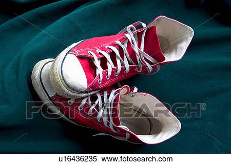 Red Hightops View Large Photo Image Stock Photography - Red Hightops. Fotosearch
