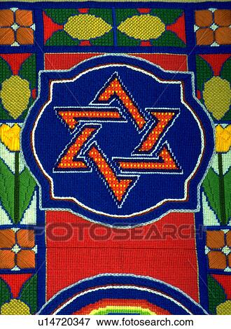 The symbol for Trinity or the Sign of David needlepoint tapestry. St Paul Minnesota USA View Large Photo Image Stock Photo - The symbol for Trinity or the Sign of David needlepoint tapestry. St Paul Minnesota USA. Fotosearch