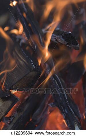 Picture - afire, appearance, ablaze. Fotosearch