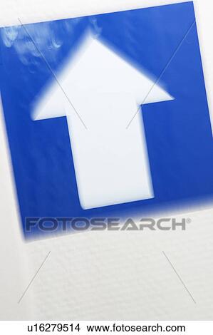 Picture - Alert, Blurred, Blue, Arrow, Affixed. Fotosearch