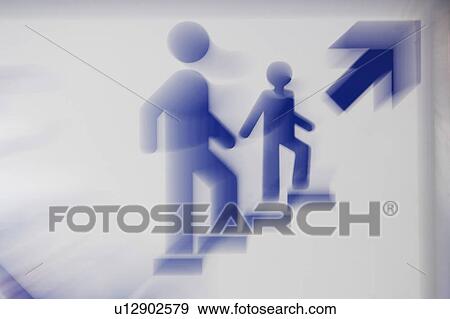 Stock Photo - Arrow Sign, Defocused, Close-Up, Blurred Motion, Arrow. Fotosearch