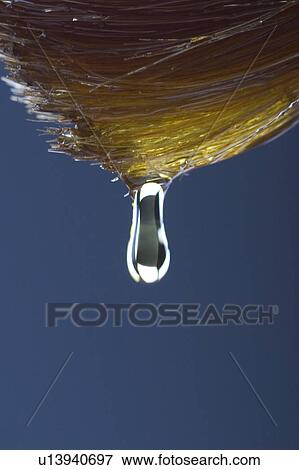 Stock Photo - Background, Blue, Close-Up, Dripping, Drop. Fotosearch