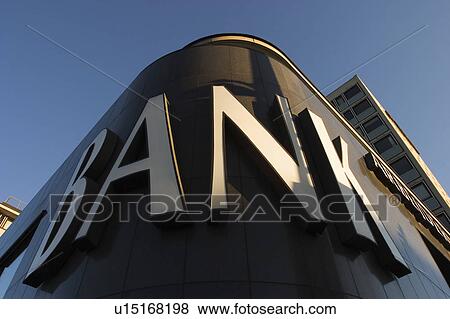 Stock Photo - Bank, Day, Business, Building, Alphabets. Fotosearch