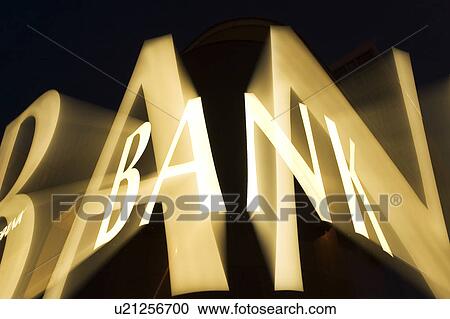 Stock Image - Bank, Financial, Extreme Close-Up, Business, Alphabets. Fotosearch
