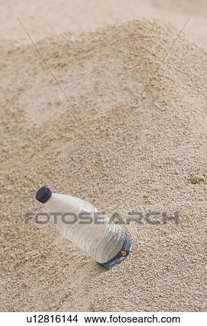 Beach, Bottle, Close-Up, Day, Focus On Foreground View Large Photo Image Picture - Beach, Bottle, Close-Up, Day, Focus On Foreground. Fotosearch