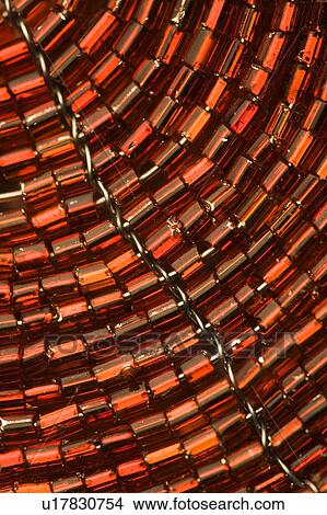 Picture - Bead, Close-Up, Craft, Full Frame, In A Row. Fotosearch